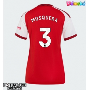 Arsenal Cristhian Mosquera #3 Dámské Domácí Dres 2026-27 Krátký Rukáv Arsenal Cristhian Mosquera #3 Dámské Domácí Dres 2026-27 Krátký Rukáv